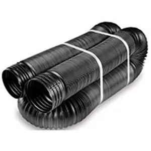212 MAIN Solid Expandable Drain Hose, 25ft Flexible Pipe for Water Drainage, Downspout Use, Boating & Water Sports Needs