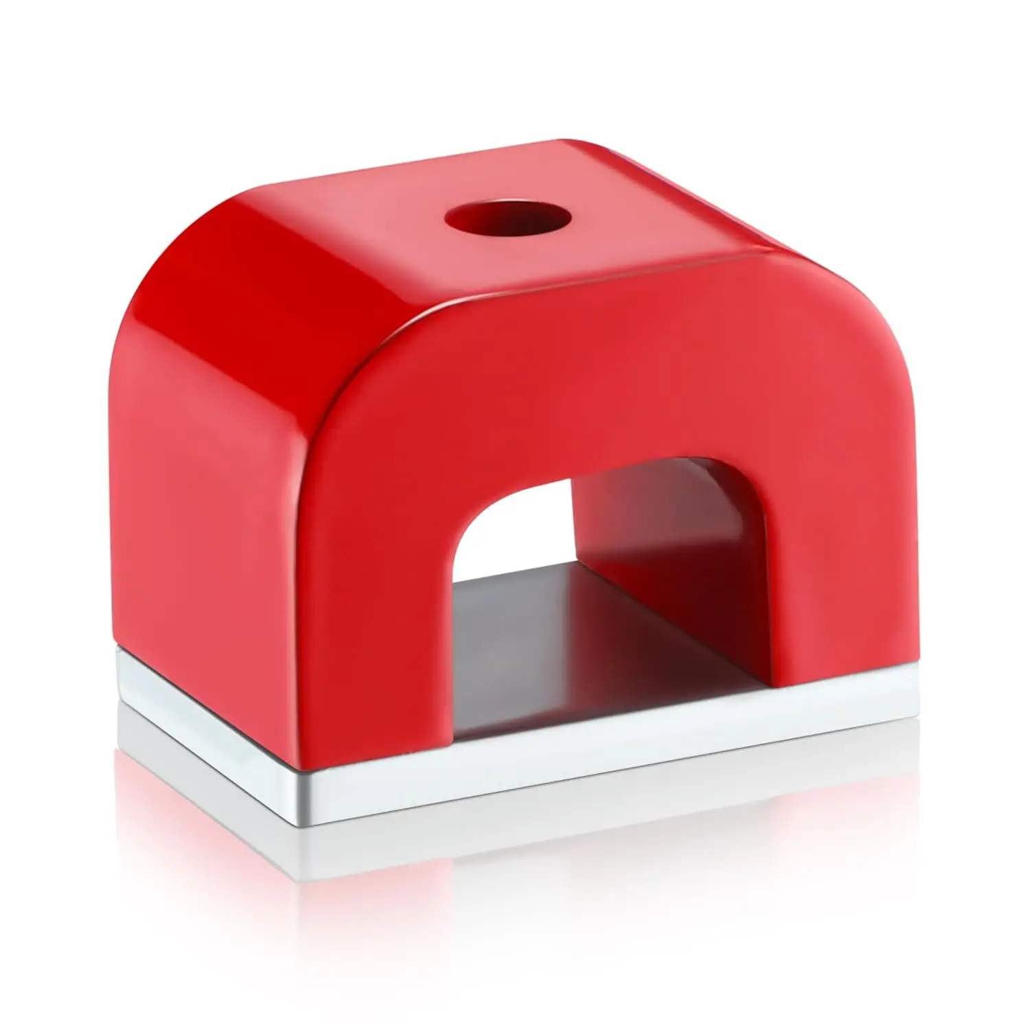 Horseshoe Alnico Shaped Magnet, 13 lb Pull, Red, Rectangular, Utility Magnet (1 Pcs)