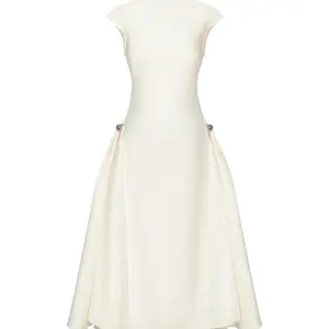 Chic midi white dress