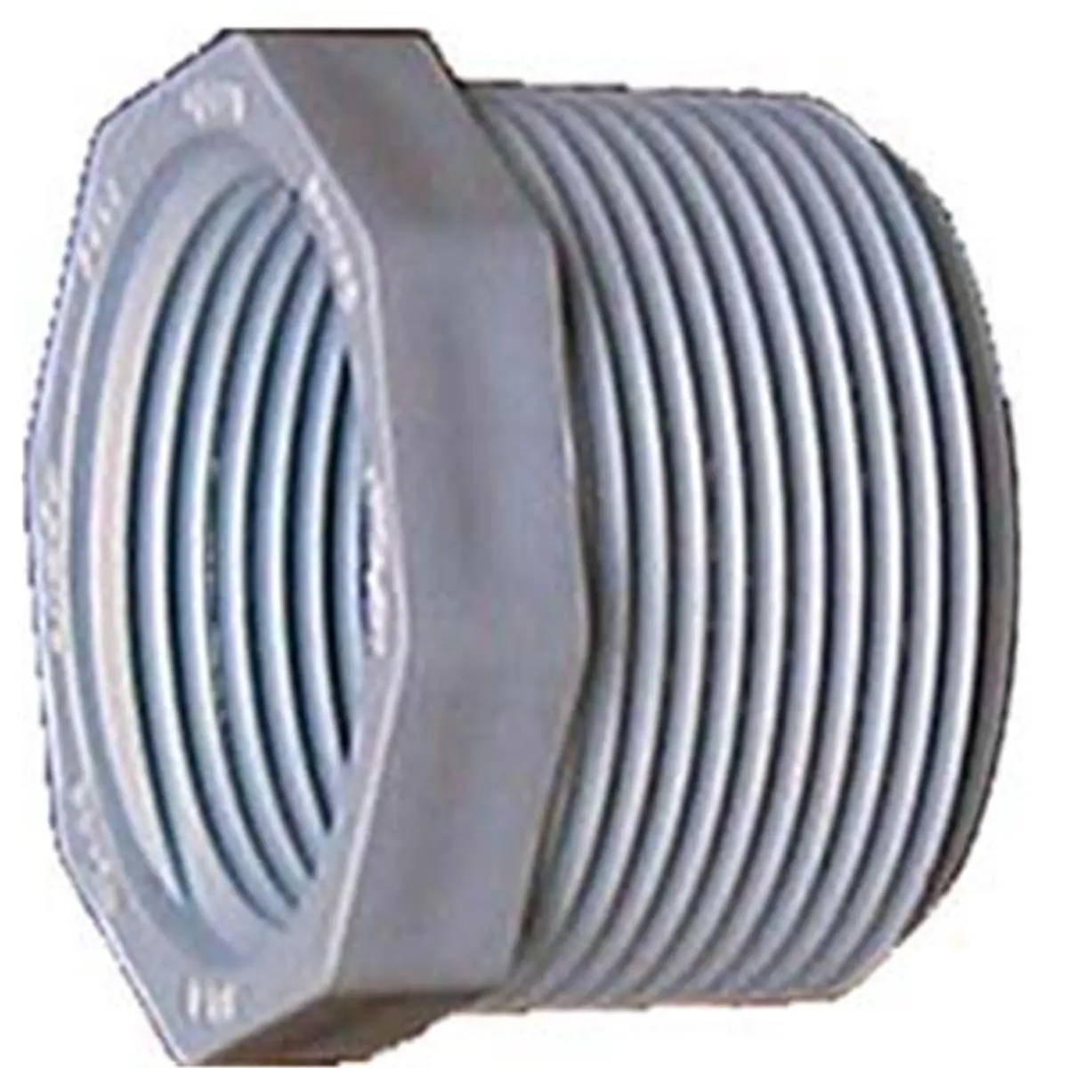 212 MAIN PVC Sch. 40 Threaded Reducing Bushings, 1in. x 0.50in. PVC Plastic, Automotive Repair Tool for Pipe Reduction Assembly & Disassembly, Reduces Smaller Threaded Opening
