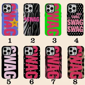 Y2K Style SWAG Phone Case for iPhone 17 16e 16 15 14 13 12 11 X XS XR  Air Pro Max Plus, Star, Polka Dots
