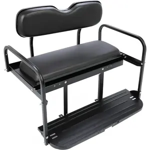 Rear Back Seat Kit Compatible with Yamaha G2 G9 Gas Electric Golf Cart Folding Fold Down Black