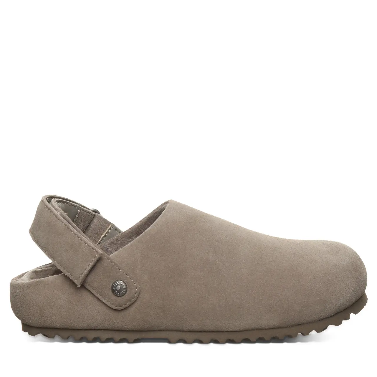 BEARPAW April Youth Suede Clogs with Plush Lining - Morel