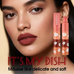 4-in-1 Matte Lipstick Velvet Lip Stick Set 4 Colors in 1 Lipstick set 4 colors in 1 Velvet Lip liner Pen Kit Waterproof Long Lasting Lip Crayon lipstick