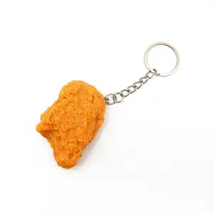 Chicken Nugget Keychain - Unique Plastic Foodie Gift for Cars Home Office & Holidays Ronald McDonald Approved Fun Novelty Item