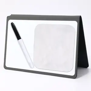 Portable Dual-Sided Erasable Whiteboard with Doodle Drawing Pen, Liquid Chalk Marker and Cloth, Ideal for Office Home School Use, Writing and Drawing