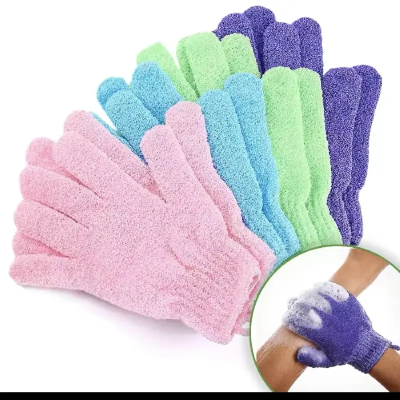 Exfoliating Glove - Color Scrubbing Gloves for Exfoliation Use as Shown in the Image 1 pair of gloves