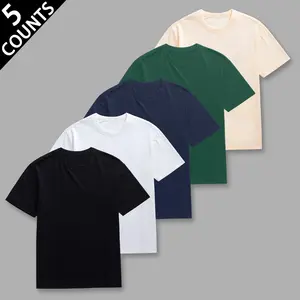 Minimalist Classic Core Mens Timeless Solid Color Crew Neck T-Shirt with Clean Stitched Detail and Breathable Cotton Blend for Casual Social Outings and Home Relaxation