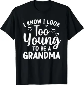Cotton(pure) Funny Grandma To Be Art For Grandmother Grammy Women Grandma T-Shirt