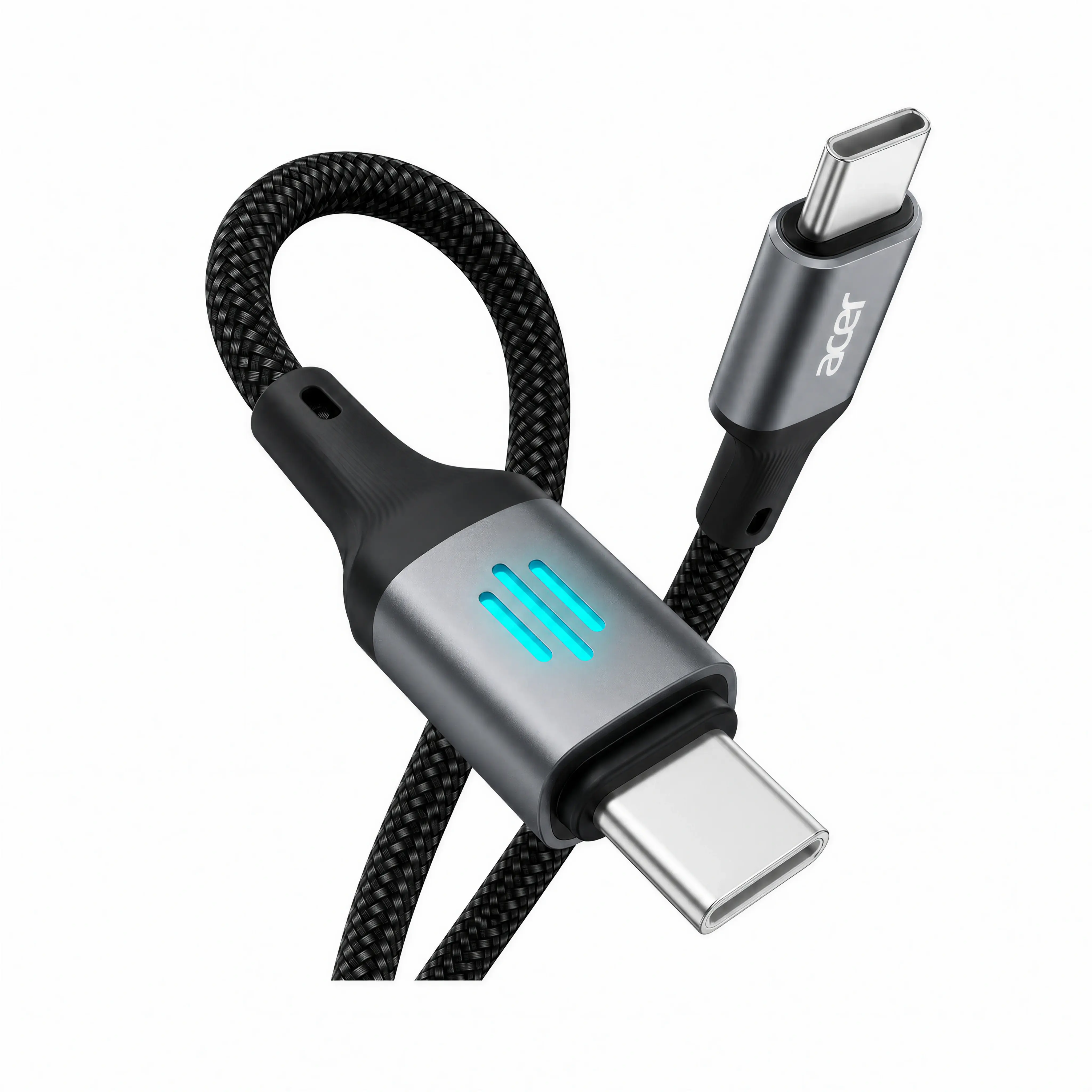 Acer 240W Fast Charging Type-C Cable with USB-C Plug, Manufacturer Warranty, Mobile Device Compatibility for MacBook Pro, Laptops, iPhone 17/16/15 Pro Max, Samsung Smartphones