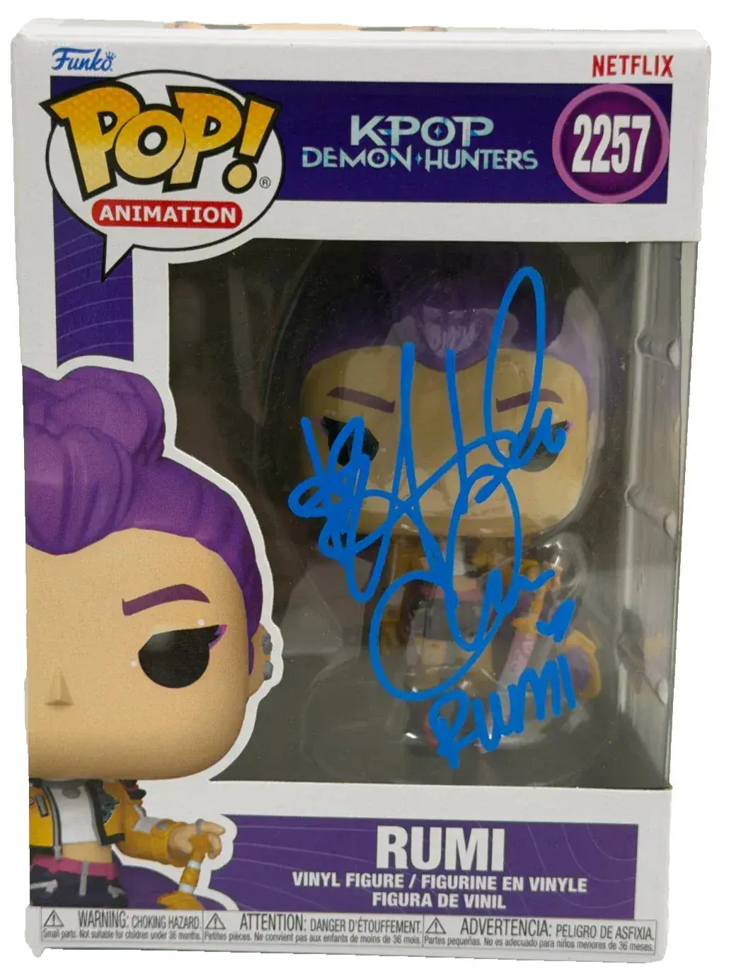 Arden Cho Authentic Autographed Rumi K-Pop Demon Hunters 2257 Funko Pop Figure