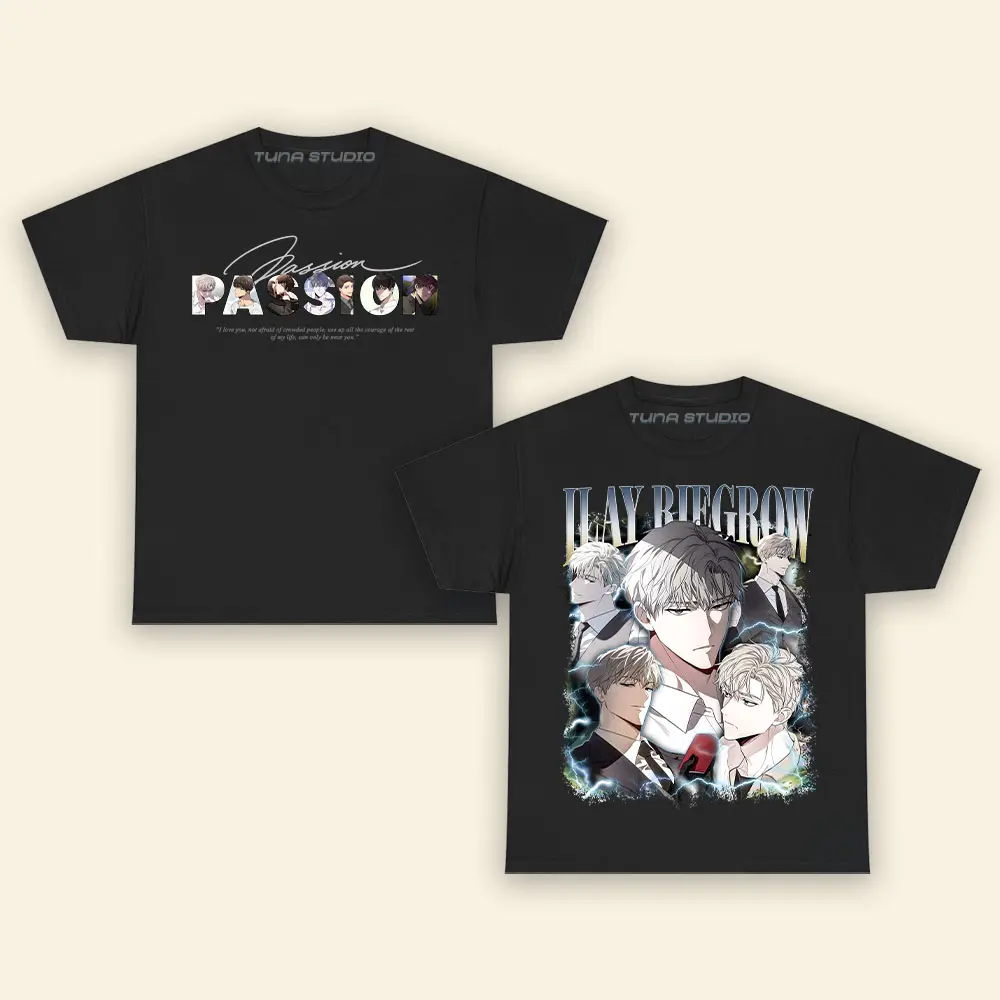 Iay Riegrow Passion Shirt, Ilay Taeui Jaeui Rahman Shirt, Passion Manhwa BL Novel Graphic Cotton T-shirt