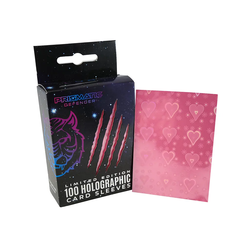 Prismatic Defender PULSAR (Hearts) Holographic Card Sleeves - 100