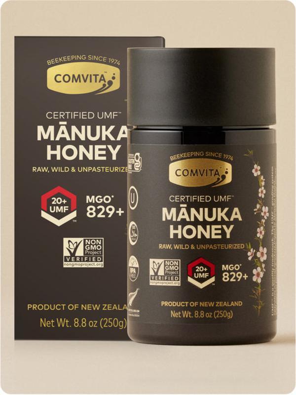 Comvita UMF 20+ Mānuka Honey Raw Wild Unpasteurized MGO 829+ Gut & Immune Support 8.8 oz 250g