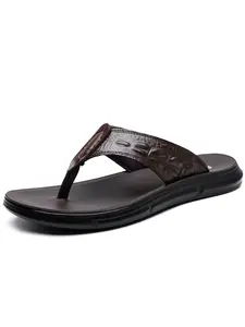 Men sandals casual slippers flat comfortable non slip casual beach shoes Strap Sandals Casual Flip Flops