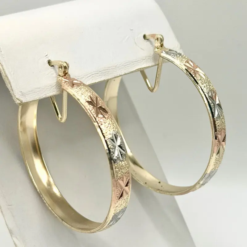 Hoops Earrings Yellow gold filled Earrings oro laminafo argollas