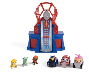 PAW Patrol, Pup Squad Mini Lookout Tower Playset, 3 Toy Cars & 3 Figures for Ages 3+