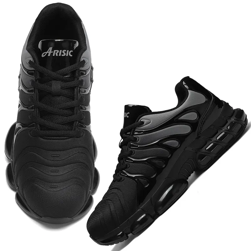 ARISIC Men's Steel Toe Trainers - Men's Work & Safety Footwear, Closed-Laced Laces, Lightweight, Breathable, Puncture-Resistant, Rubber Rugged Tread Industrial Shoes for Construction Workers,outdoorfun