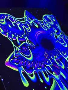 UV Embellished Art Print of Demozaargon