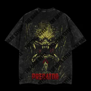 The Dark Style Predator Menswear Gift for movie fans Top Apparel Classic Oversized Seamless Simple Straight Man Clothes Cotton