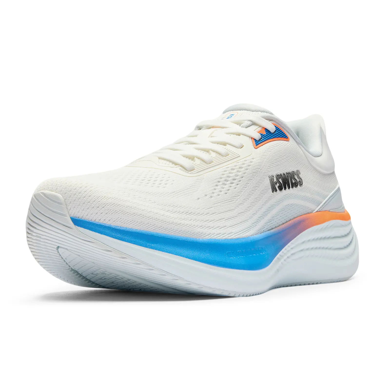 K-Swiss Men's Echo Soft Cushioned Running & Walking Shoe | 40 mm ENERGYTEX Midsole, X-CONTROL Broad Heel Base, Full-Length Rubber Outsole, Breathable Jacquard Upper