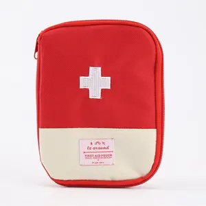 Travel Pill Case Small Cross Shaped Medicine Bag Portable Travel Organizer with Compartments for Daily Essentials and Emergency Supplies