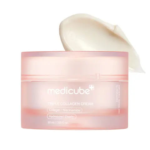 [medicube] Triple Collagen Cream (Collagen+Hyaluronic Acid+Niacinamide+Shea Butter) l Hydrating Moisturizer