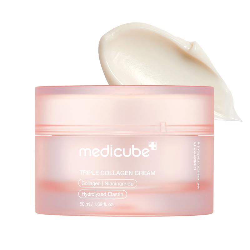 [medicube] Triple Collagen Cream (Collagen+Hyaluronic Acid+Niacinamide+Shea Butter) l Hydrating Moisturizer