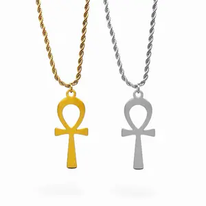 Ankh Necklace | Waterproof Gold Spiritual Necklace | Stainless Steel Jewelry | Gold Necklace | Silver Necklace| Hypoallergenic