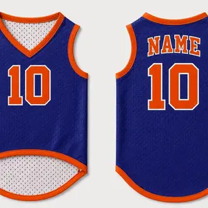 Personalized Basketball Jersey Pet – Dogs Jersey - Custom Name Number Puppy Basketball Jersey