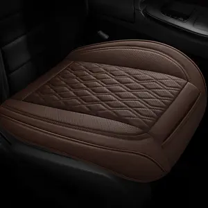 New Universal Car Seat Cushion, Seat Padding, Cowhide Leather Square Pad, Comfortable and Durable, Suitable for All Seasons, Easy to Use