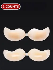 Women's Transparent Strapless Push Up Silicone Bra, Bandeau Bras, Invisible Self-adhesive Backless Bra, Women's Lingerie Underwear for Daily Wear