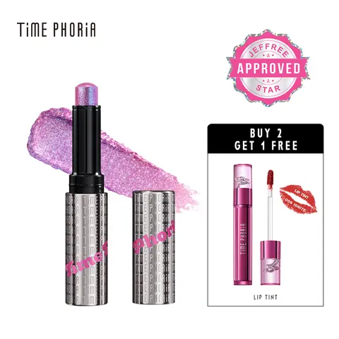 TIMEPHORIA Gel Eyeshadow Stick Makeup Products - Glaze, Metallic, Shimmer, Smooth, Blendable for Easy Application, Youthful 3D Luminous Reflection, All-Day Flawless Wear, Comfortable Feel, Versatile Looks, Chrome, Color Enhancing (Back to School)