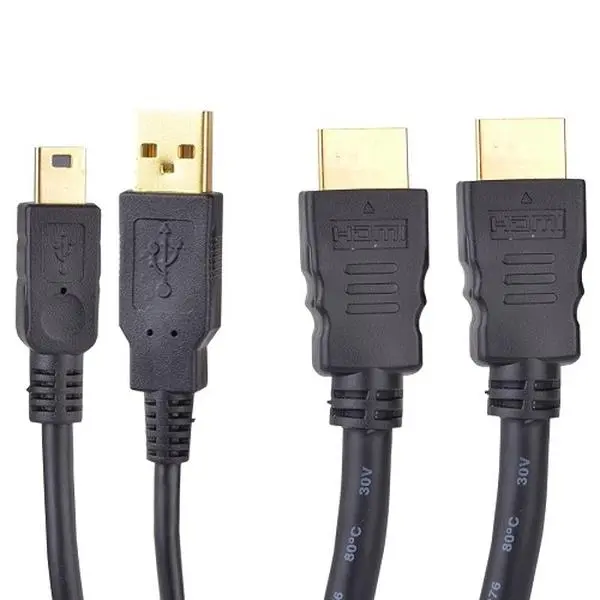 TekNmotion HDMI and USB Combo Cable Kit, featuring gold-plated connectivity components