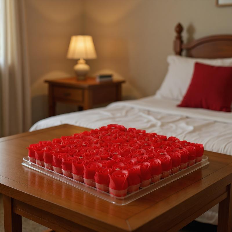 81 Piece Soap Rose Artificial Flowers, Wedding Decorations, Valentine's Day Gift, Living Room Home Decoration, Festival Decor, Table Arrangement