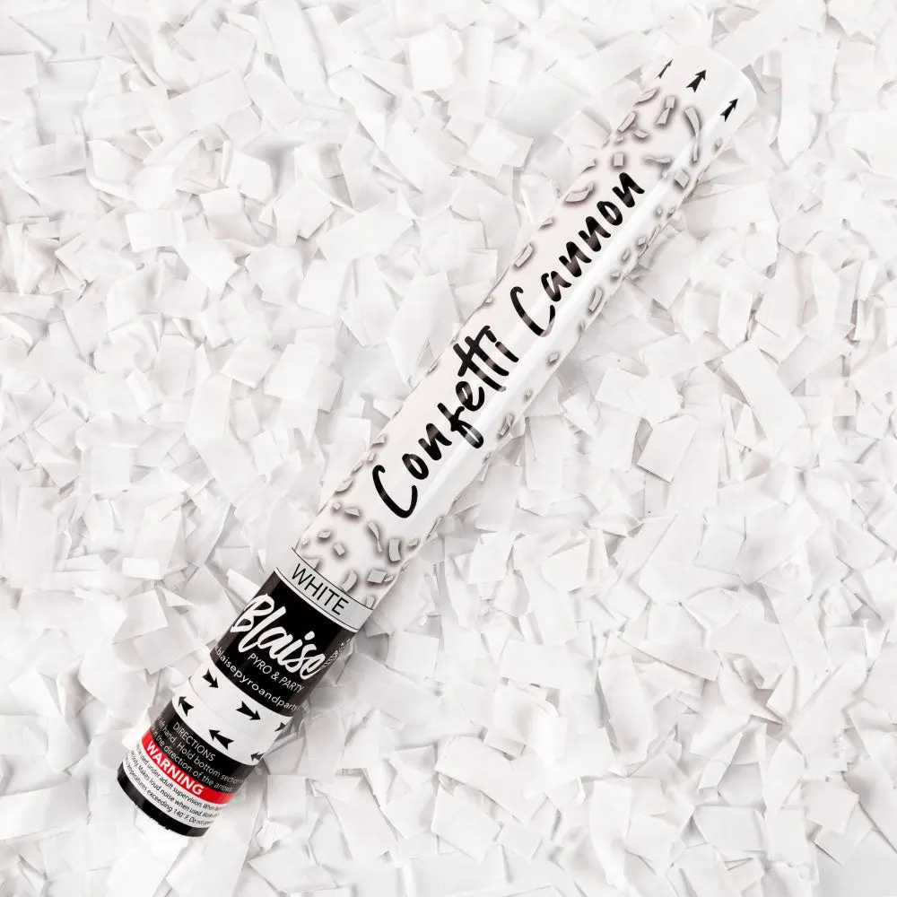White Confetti Cannon