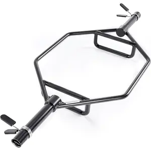 VEVOR Trap Bar Hex Bar, 2-Inch Hex Barbell, 800 LBS Capacity Shrug Bars with Knurled Grips, Weightlifting and Strength Training Equipment, Home Gym for Squats, Deadlifts, Shoulder PressesVEVOR Super Brand Day