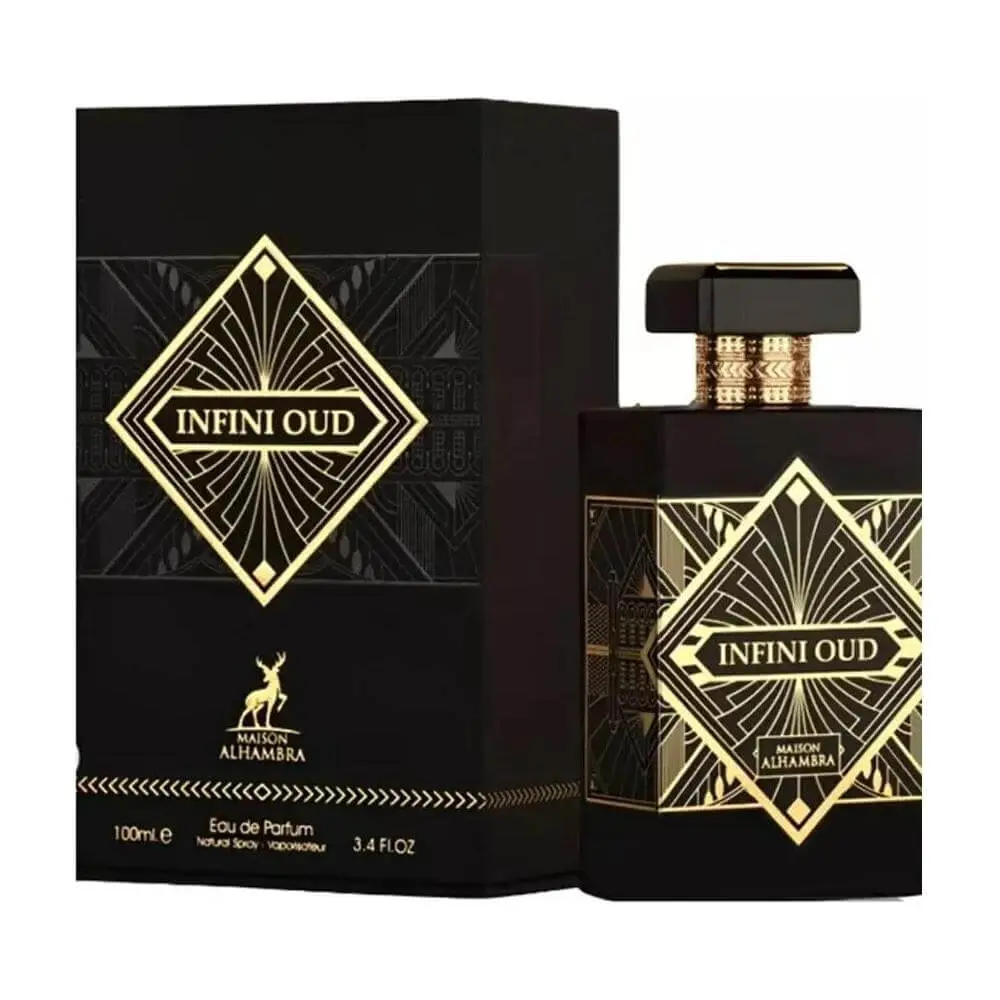 Maison & Co. Infini Oud Eau de Parfum, Exotic Woody Fragrance with Notes of Agarwood, Patchouli, and Lavender, Unisex, 3.4 fl oz, Exotic Fragrances