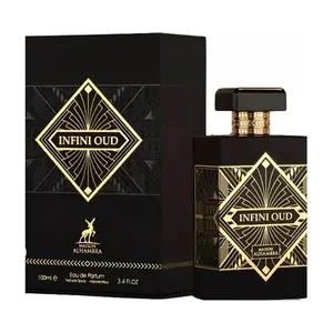 Maison & Co. Infini Oud Unisex Exotic Fragrances EDP Perfume - 3.4 fl oz Aromatic Woody Scent with Agarwood-Patchouli, Nutmeg-Lavender, New in Box