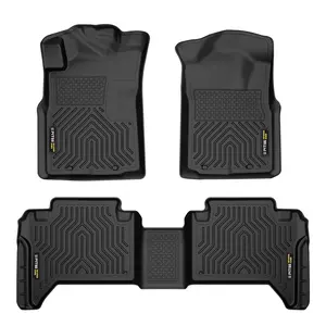 G-PLUS TPE Floor Mats for Toyota Tacoma 05-15 Double Cab All-Weather Anti-Slip Rubber Liners Car Interior Accessories, Automotive Carpet Car Mat Car Mat Set fathersdaygift