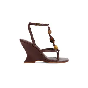 Schutz x REVOLVE Amber Sandal in Root Brown