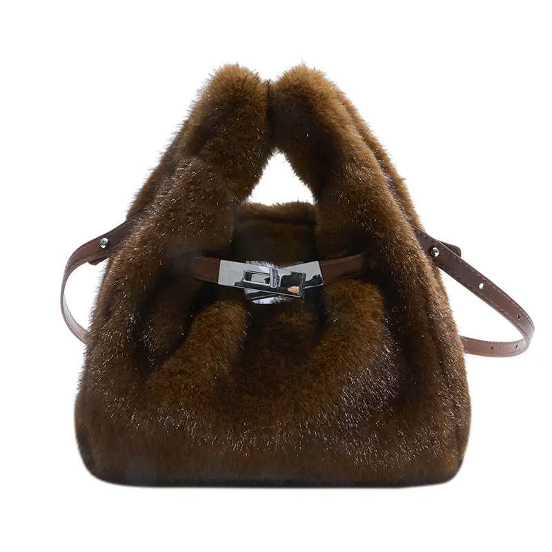 2025 Cross-Border Autumn Winter Fluffy Small Bag for Women New Fashion Versatile Crossbody Bag Super Popular Handheld Fluffy Bag Ideal for Everyday Use