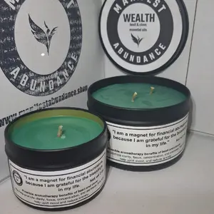 Manifest wealth candle