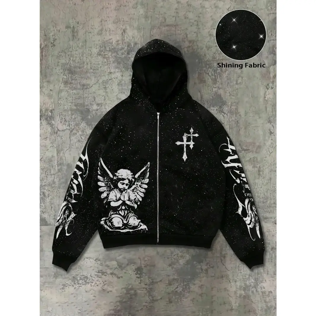 Men's Hooded Sweatshirt Autumn Winter Casual Loose-Fitting Long Sleeve, 3D Design Pullover, Realistic Graphic Hoodie, Everyday Casual Style