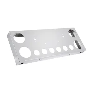 Tail Light Panel Stainless Steel with Light Round Cutouts Rear Light Panel for Semi Truck Trailer(Lights Not Included)