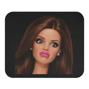 Sassy Doll Mouse Pad Attitude Meme Aesthetic Desk Setup Gift