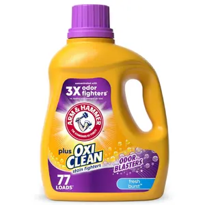 Plus OxiClean Odor Blasters Fresh Burst, 77 Loads Liquid Laundry Detergent, 100.5 Fl oz