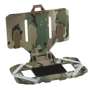Outdoor Tactical Folding Navigation Board Universal Phone Holder for Tactical Vest Mounting Airsoft Hiking Camping Gear