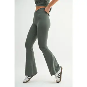 Twist & Flare Crossover Leggings