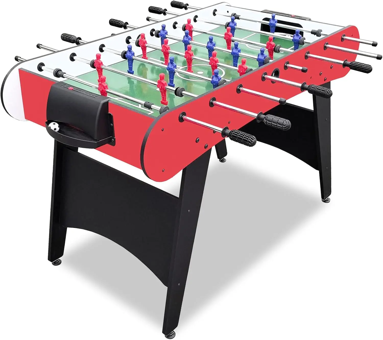 Foosball Table, 48 Large Size Soccer Game Tables for Adults & Kids, Table Games Includes 2 Foldable Cup Holders & 2/4 Balls with Sturdy Leg Levelers